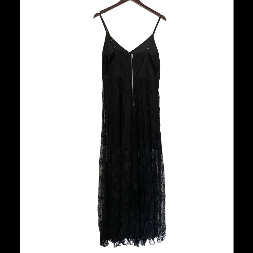 Line & Dot Black Lace Overlay Maxi Dress Large New NWT - Picture 6 of 6